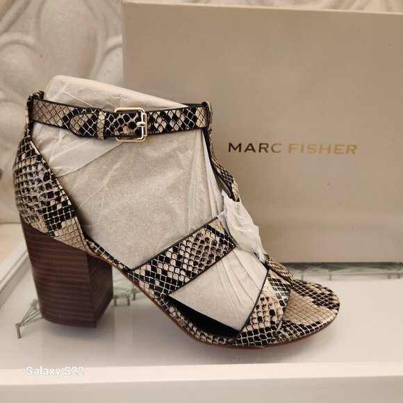 Marc Fisher "Walinda" Snakeskin print Sandals. NIB. Size Various - Picture 1 of 12